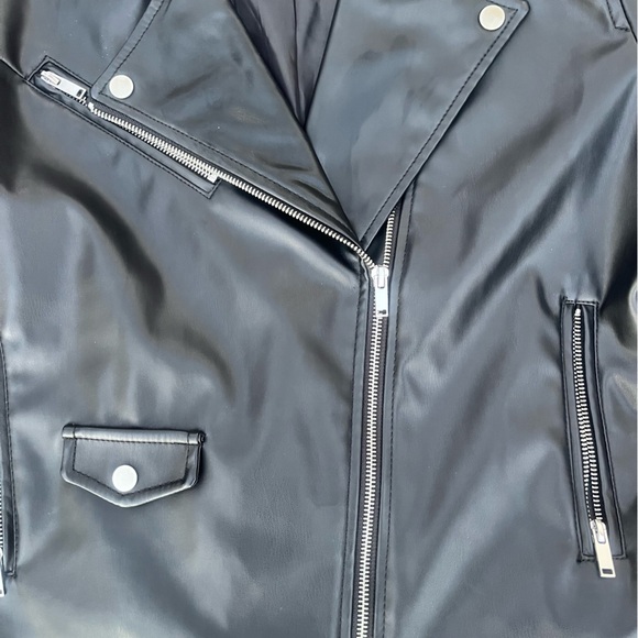 Nine West vegan leather jacket sz XL - Picture 3 of 8